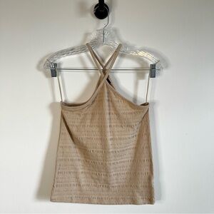 Old Navy Tan Textured Tank Top